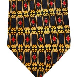 Bruno Piattelli silk geometric tie